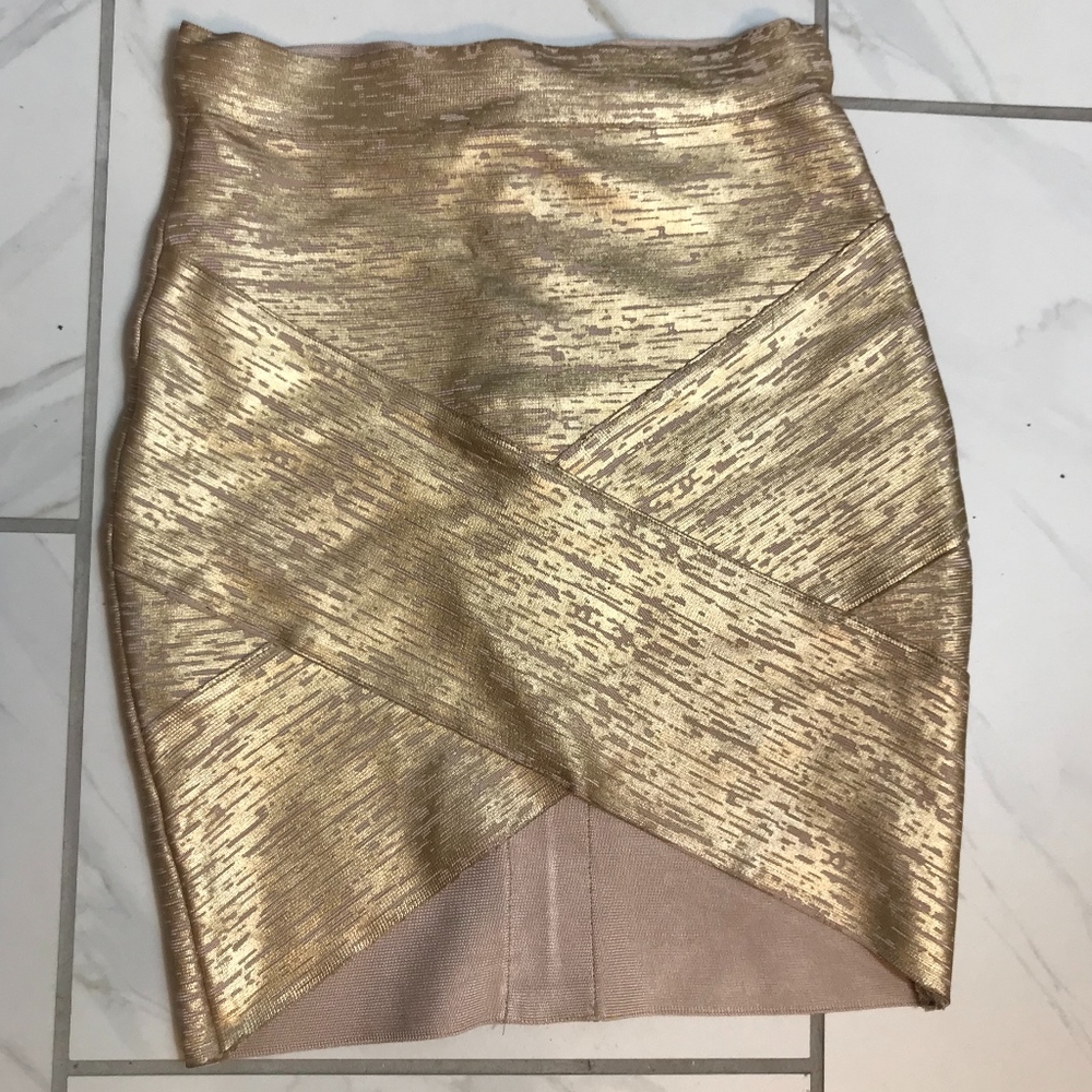 Gold Miniskirt